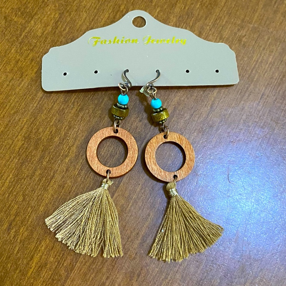 Boho EARTHBOUND Tassel dangle earrings